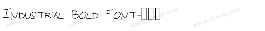 Industrial Bold Font字体转换